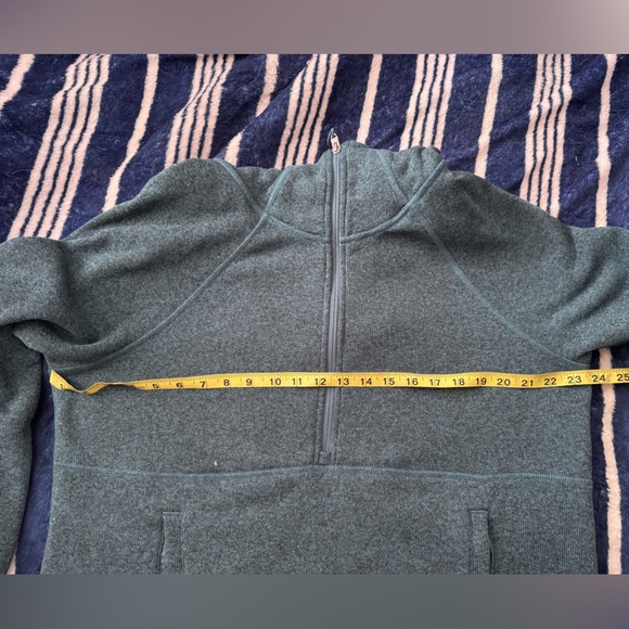 NORTH FACE 1/2 Zip Pullover Hoodie Turquoise Heather Ladies XL - Picture 8 of 8